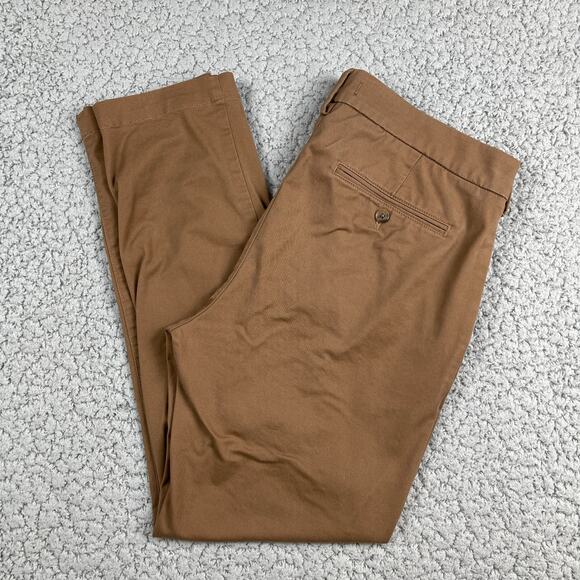 Express Other - Express Pants Mens 34x30 Slim Fit Chino Preppy Flat Front Zip Fly City